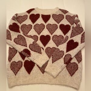 Adora heart sweater. Great condition. No size tag but would say it’s M/L.